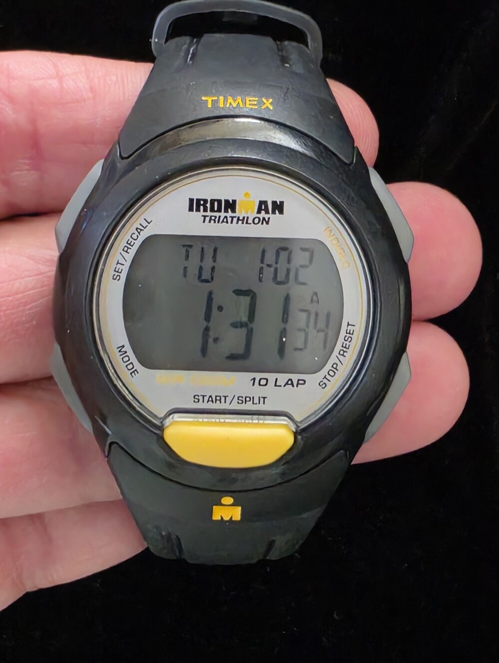 Timex Ironman Triathlon Watch Mens 10 Lap 100M Digital New Battery